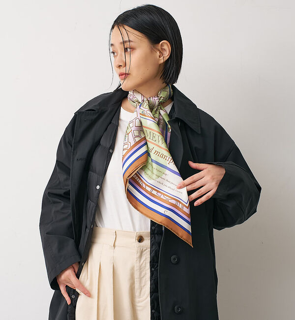 collex「【manipuri/マニプリ】コラージュサムウエア88　シルクスカーフ」|バンダナ・スカーフ|ライム