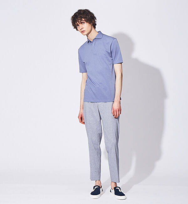 ABAHOUSE「【FLEX COOL】超接触冷感 スムース ポロシャツ」|ポロシャツ|