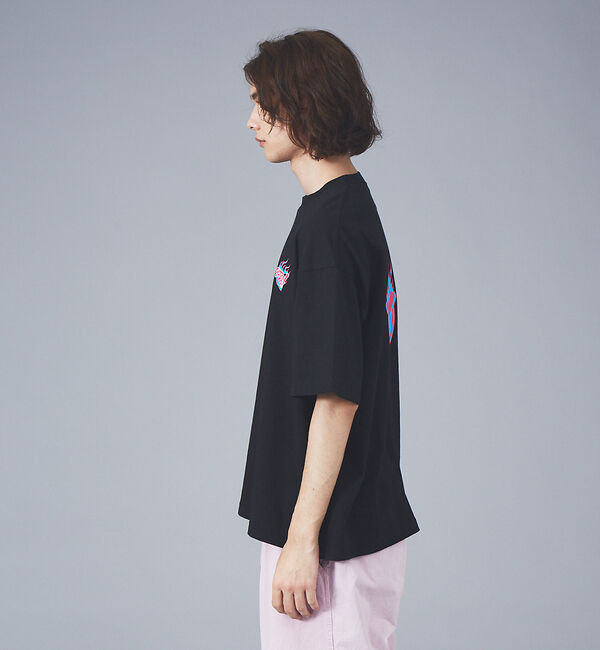 ABAHOUSE「【BADBOY / バッドボーイ】BADBOYCLUB ファイヤーパターン ロゴ」|Tシャツ・カットソー|