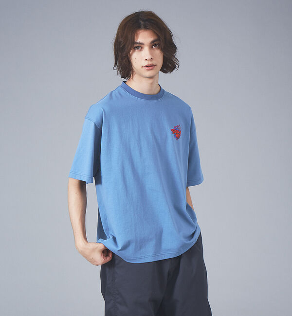 ABAHOUSE「【BADBOY / バッドボーイ】BADBOYCLUB ファイヤーパターン ロゴ」|Tシャツ・カットソー|