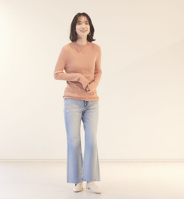 Rouge vif「変形リブプルオーバー」|ニット・セーター|