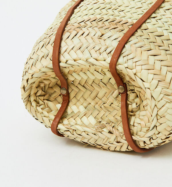 Rouge vif「KECH Les ESSENTIELS ショルダーバスケット」|かごバッグ|