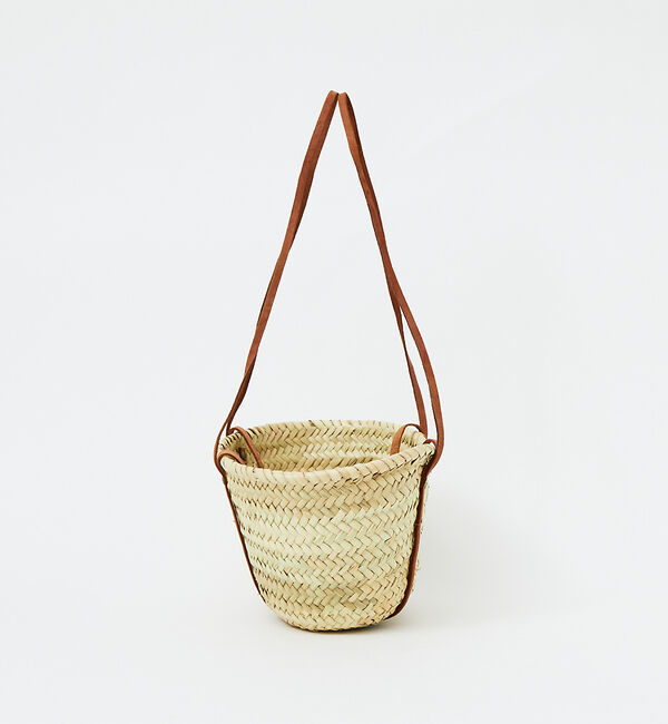 Rouge vif「KECH Les ESSENTIELS ショルダーバスケット」|かごバッグ|