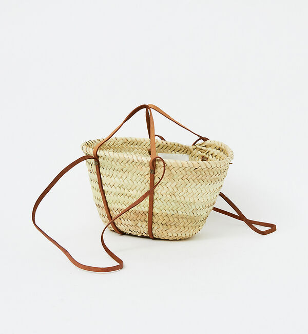 Rouge vif「KECH Les ESSENTIELS ショルダーバスケット」|かごバッグ|