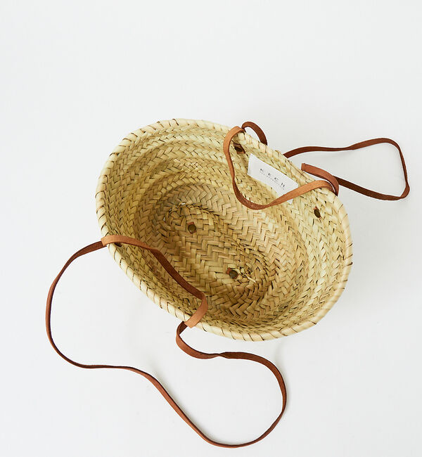 Rouge vif「KECH Les ESSENTIELS ショルダーバスケット」|かごバッグ|