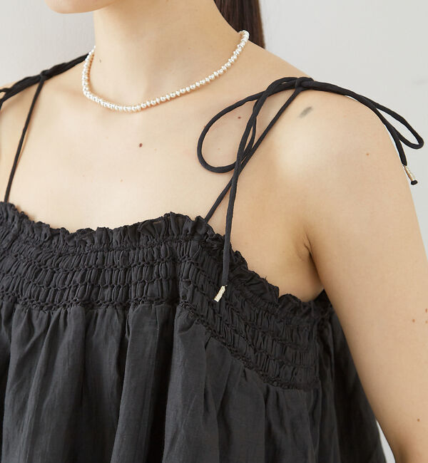 Rouge vif「ボイルスモッキングキャミソール」|キャミソール|