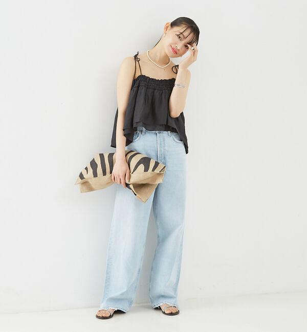 Rouge vif「ボイルスモッキングキャミソール」|キャミソール|