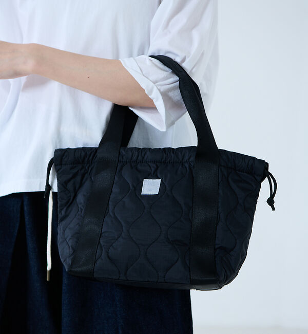 Rouge vif「【MIS/エムアイエス】ミリタリーキルトミニトート / 2WAY【予約】」|トートバッグ|ブラック