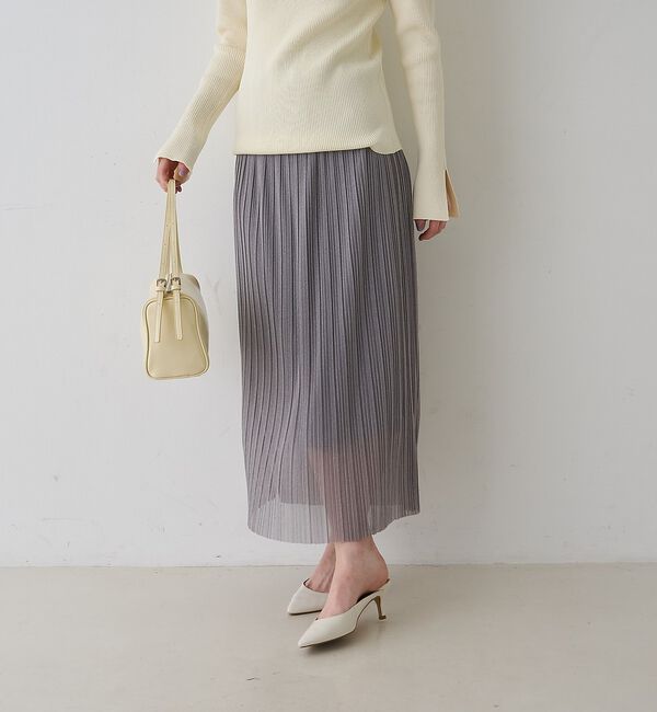 Rouge vif「【一部店舗限定】ラメシアープリーツスカート」|スカート|