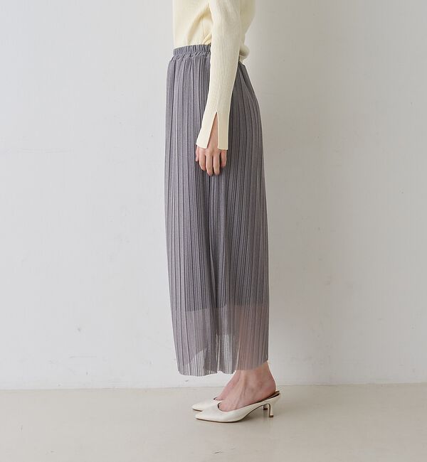 Rouge vif「【一部店舗限定】ラメシアープリーツスカート」|スカート|