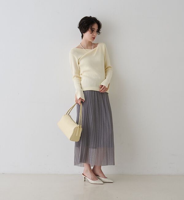 Rouge vif「【一部店舗限定】ラメシアープリーツスカート」|スカート|