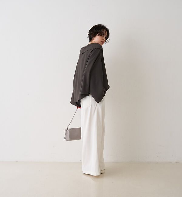 Rouge vif「オーバーカラー変形テントラインブラウス【予約】」|シャツ・ブラウス|