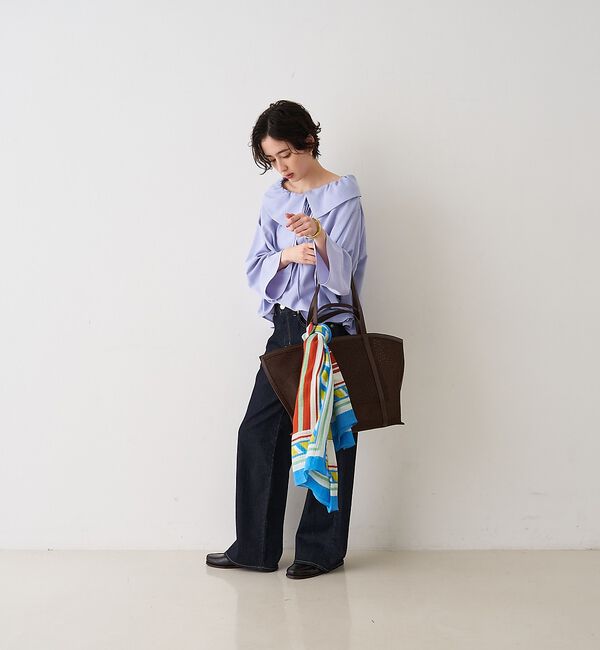 Rouge vif「オーバーカラー変形テントラインブラウス【予約】」|シャツ・ブラウス|