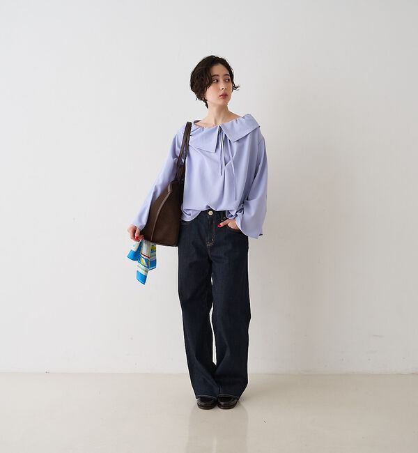 Rouge vif「オーバーカラー変形テントラインブラウス【予約】」|シャツ・ブラウス|