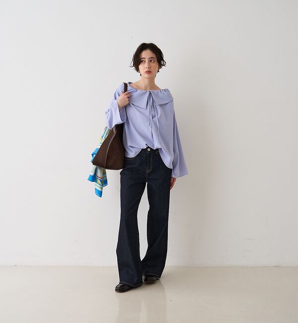 Rouge vif「オーバーカラー変形テントラインブラウス【予約】」|シャツ・ブラウス|