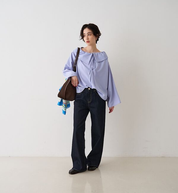 Rouge vif「オーバーカラー変形テントラインブラウス【予約】」|シャツ・ブラウス|