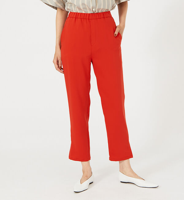 qualite「ダブルストレッチテーパードパンツ」|その他|レッド