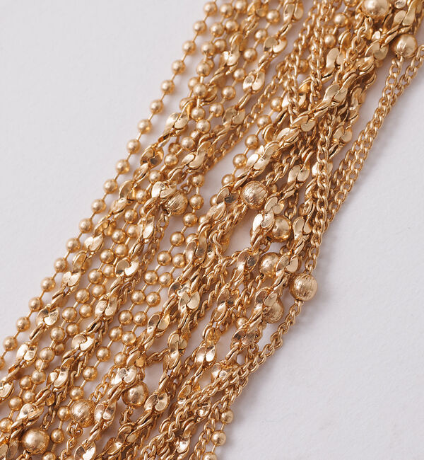 qualite「アソートチェーンタッセルネックレス」|ネックレス|