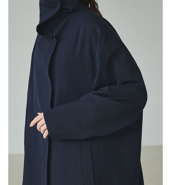 qualite「【大人のスプリングコート】オーバースタンドコート【予約】」|トレンチコート|