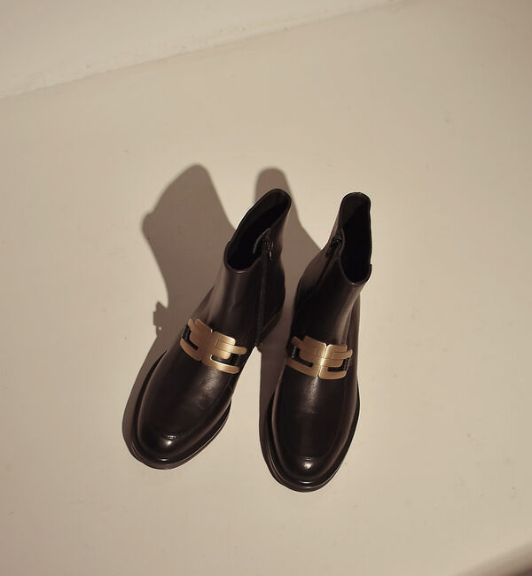 AU BANNISTER「【スノーソール】メタルプレートショートブーツ」|ショートブーツ|