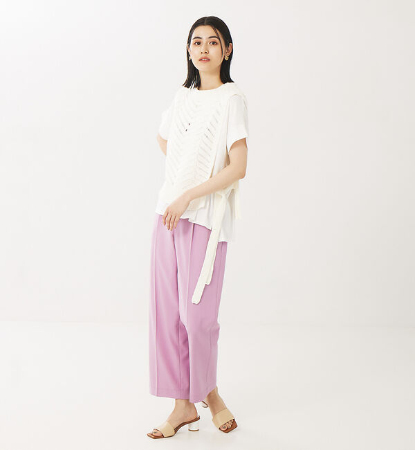 abahouse mavie「透かし編ベスト」|ベスト・ジレ|