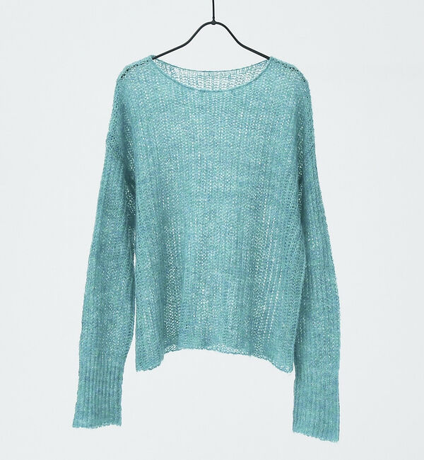 abahouse mavie「ローゲージシースルーニットプルオーバー」|ニット・セーター|