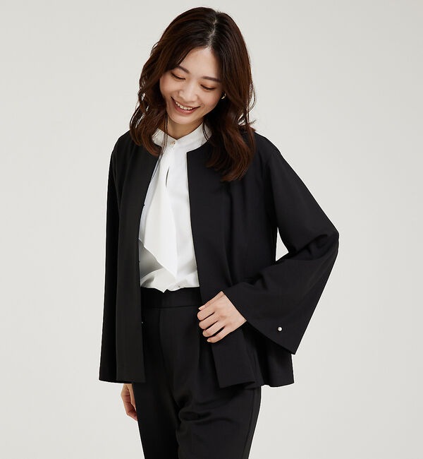 abahouse mavie「【WEB Domani掲載】【セットアップ対応/エニデイカセット】ノーカラーボレ」|ノーカラージャケット|