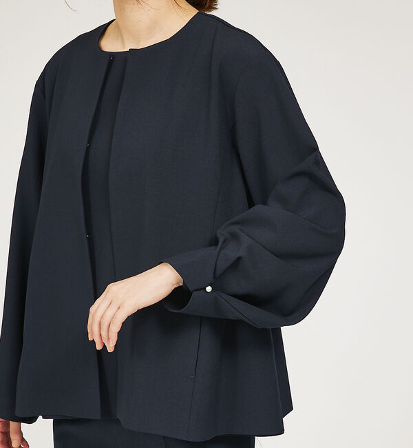 abahouse mavie「【WEB Domani掲載】【セットアップ対応/エニデイカセット】ノーカラーボレ」|ノーカラージャケット|