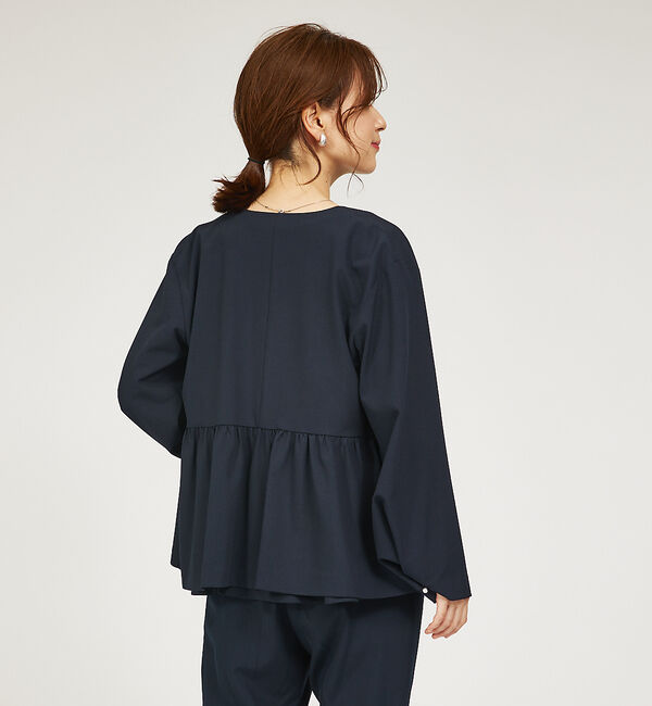 abahouse mavie「【WEB Domani掲載】【セットアップ対応/エニデイカセット】ノーカラーボレ」|ノーカラージャケット|