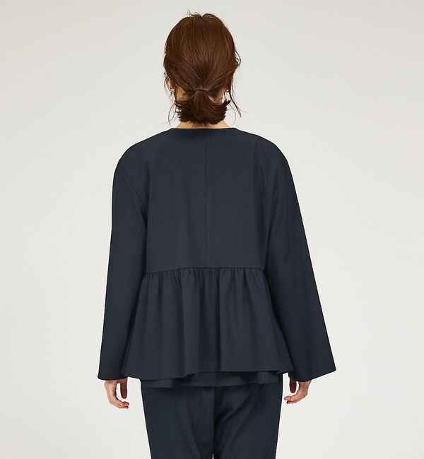 abahouse mavie「【WEB Domani掲載】【セットアップ対応/エニデイカセット】ノーカラーボレ」|ノーカラージャケット|