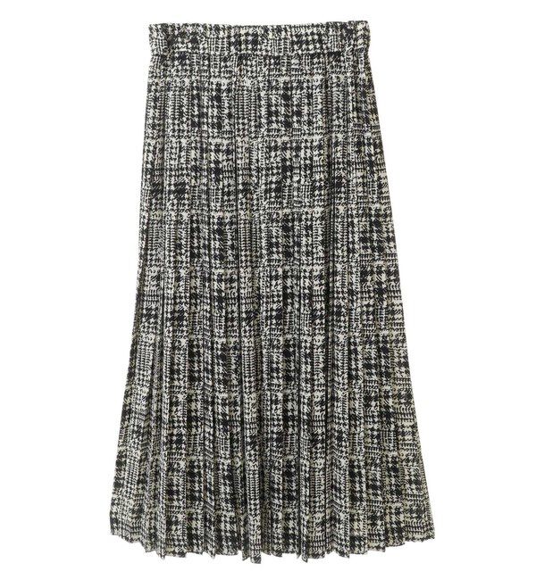 TIARA「グレンチェックプリントプリーツスカート」|スカート|