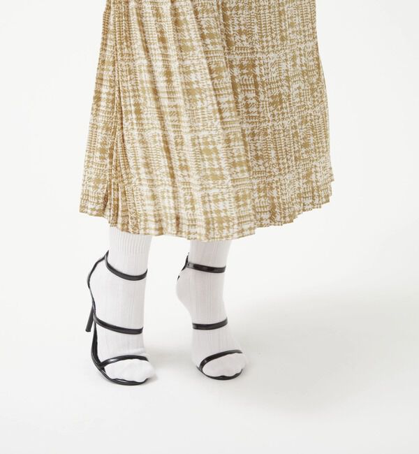 TIARA「グレンチェックプリントプリーツスカート」|スカート|