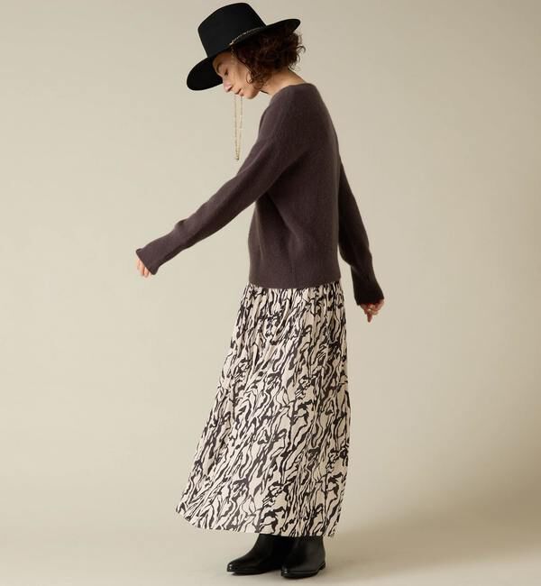 Liesse「フォックスウールボートネックニット」|ニット・セーター|