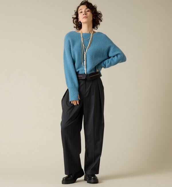 Liesse「フォックスウールボートネックニット」|ニット・セーター|