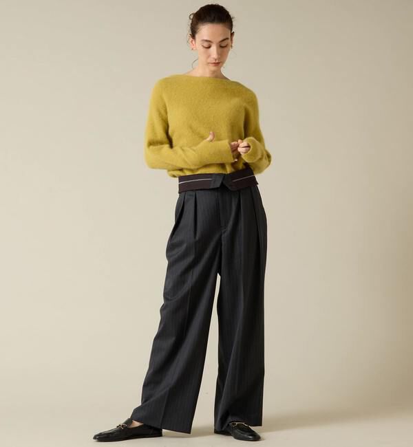 Liesse「フォックスウールボートネックニット」|ニット・セーター|