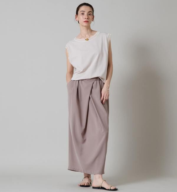 Liesse「ニット&times;カットソーコンビトップス」|ニット・セーター|