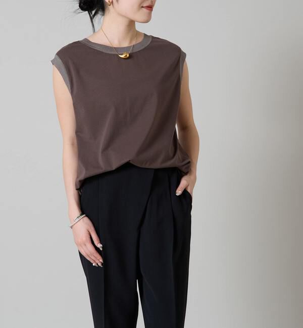 Liesse「ニット&times;カットソーコンビトップス」|ニット・セーター|