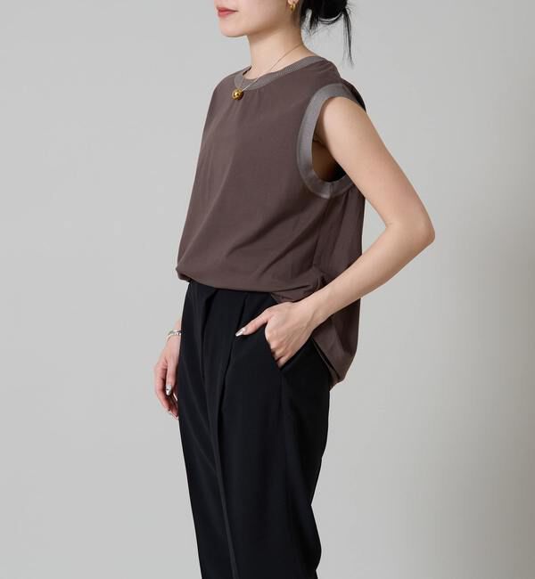 Liesse「ニット&times;カットソーコンビトップス」|ニット・セーター|