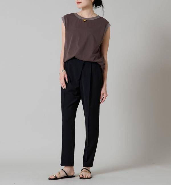 Liesse「ニット&times;カットソーコンビトップス」|ニット・セーター|