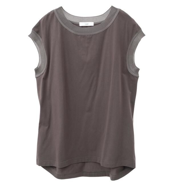 Liesse「ニット&times;カットソーコンビトップス」|ニット・セーター|