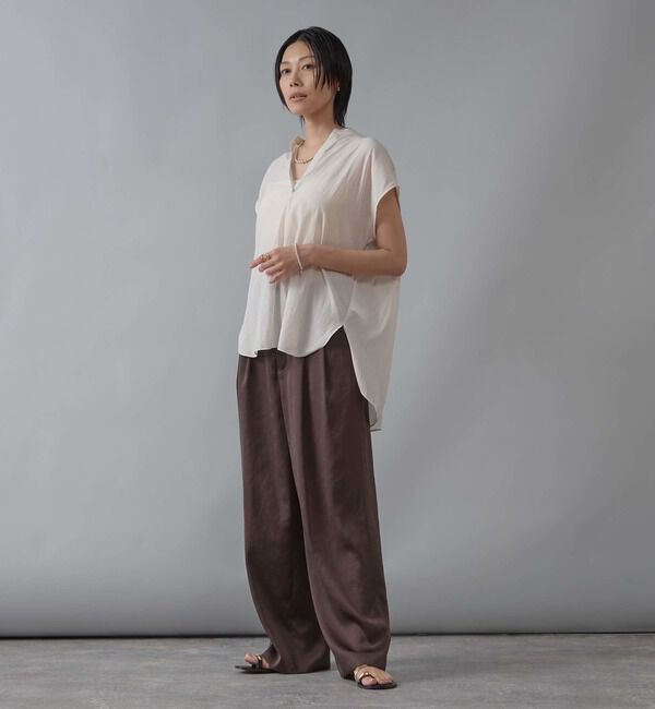 Liesse「バックギャザーブラウス」|シャツ・ブラウス|