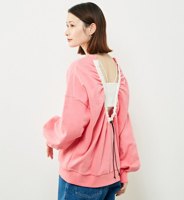 Soffitto「バックデザインスウェット」|スウェット・ジャージ|ピンク