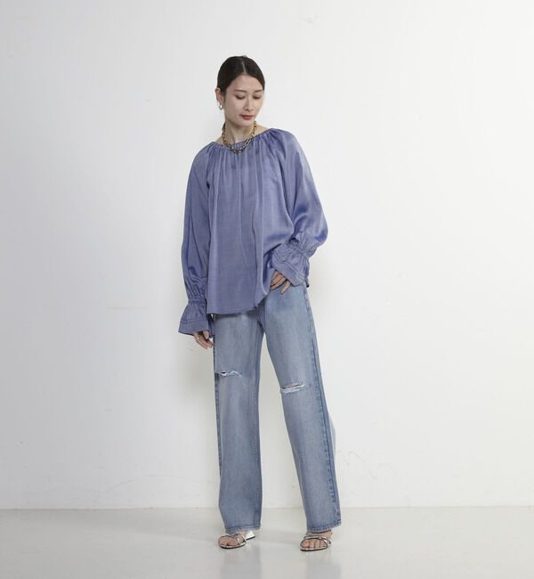 Soffitto「前スリット加工デニムパンツ」|デニム|