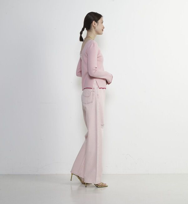 Soffitto「前スリット加工デニムパンツ」|デニム|