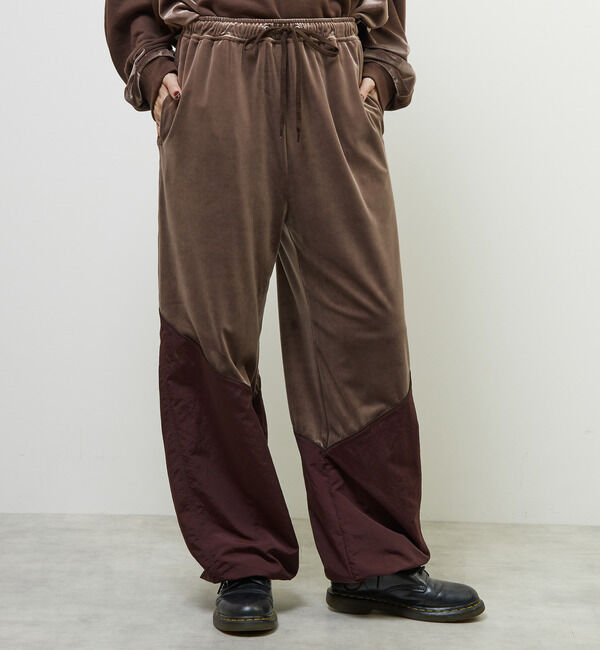 Soffitto「Soffitto&times;kiki vivi lilyコラボベロア&ナイロンタッサーパンツ」|その他|ブラウン