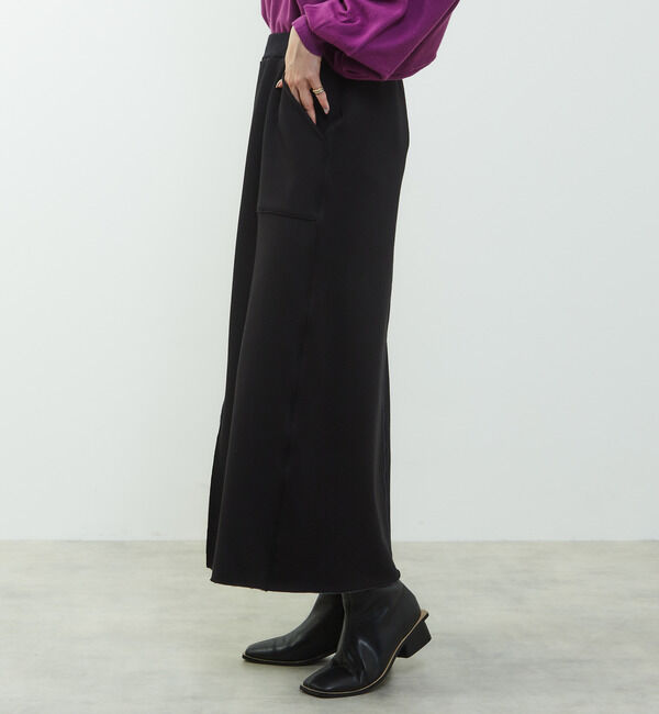 Soffitto「【nota della mano sinistra（ノータ デラ マノ シニストラ）】ポケット付スリットロングスカート」|スカート|