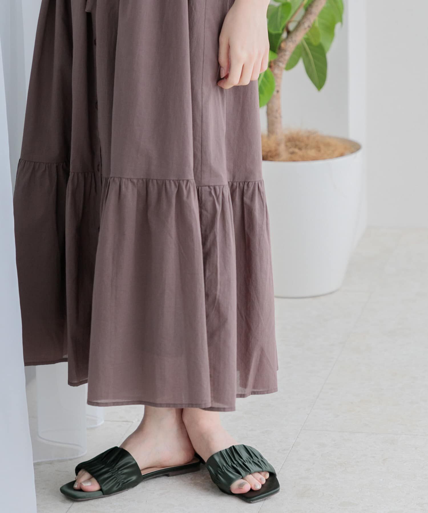 Sonny Label 「サテンシャーリングサンダル」|サンダル|