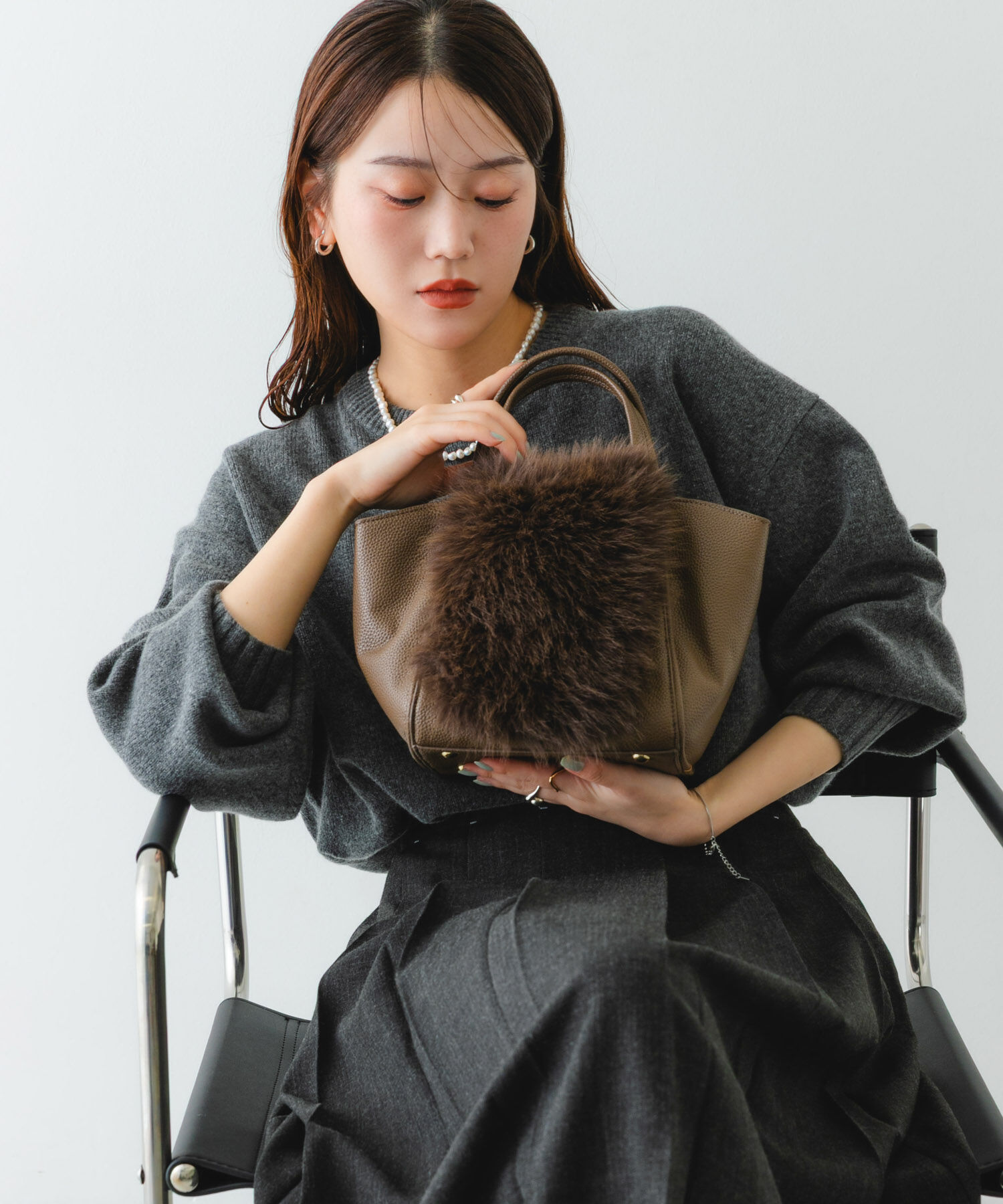 RODE SKO「フラッフィーフラップハンドバッグ」|ハンドバッグ|