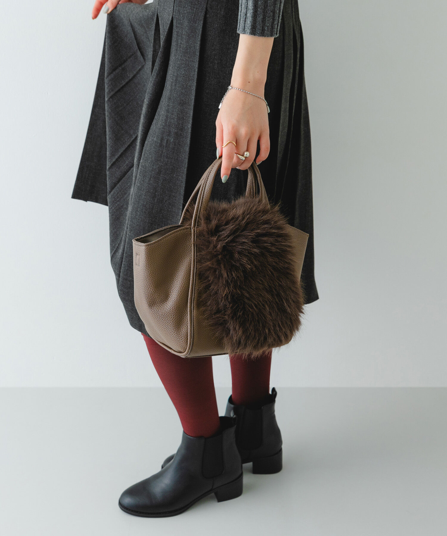 RODE SKO「フラッフィーフラップハンドバッグ」|ハンドバッグ|