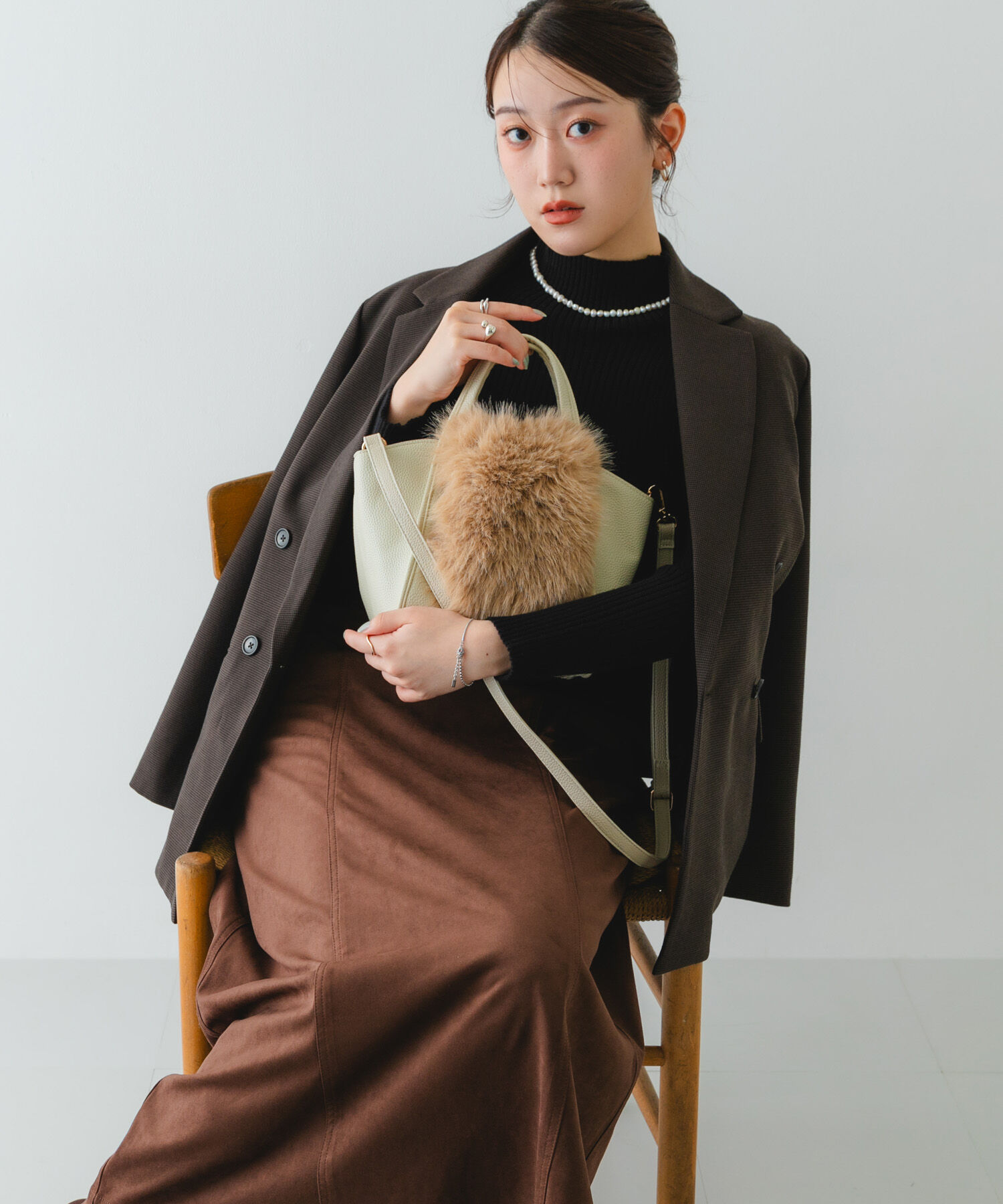 RODE SKO「フラッフィーフラップハンドバッグ」|ハンドバッグ|